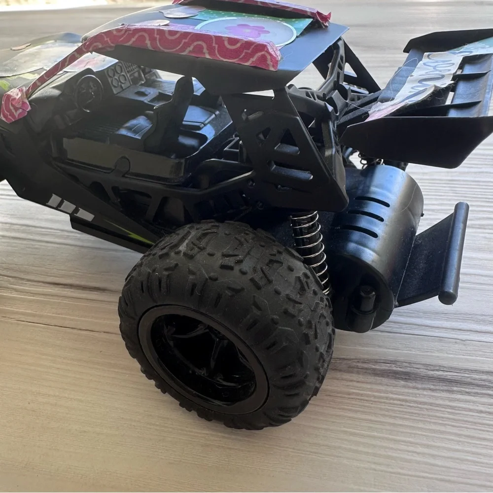 Kids Black and Green Remote Control Mini Buggy Car